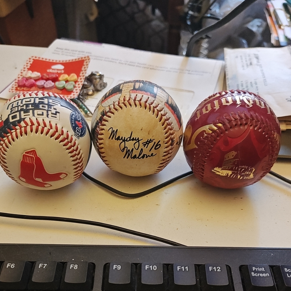 Red and White Baseball Set
